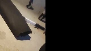 A Huge Rocket Engine Falls On A Man