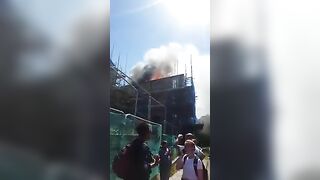 Major Fire Breaks Out At New Apartment Block In Bethnal Green