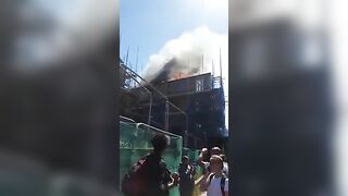 Major Fire Breaks Out At New Apartment Block In Bethnal Green