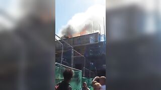 Major Fire Breaks Out At New Apartment Block In Bethnal Green