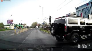 Hummer Hit By Speeding Car