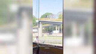 Idiot Hiker Falls Over Railing