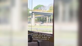 Idiot Hiker Falls Over Railing