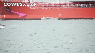 Sailing Idiot Nearly Killed By Giant Oil Tanker