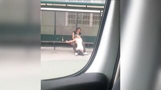 You Stop At The Bus Stop And Find This