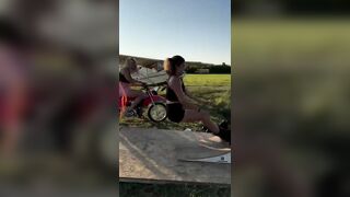 Pulling Someone Up A Ramp With An Off-road Vehicle