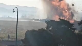 Raw Video Of The Plane Crash On Jeju Island, South Korea Today