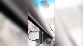 An Angry Man Tries To Break A Window And Walk Away