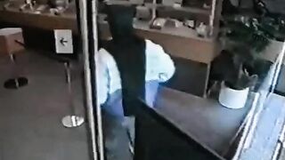 Robber Thought He Was Locked In Bank And Was Nearly Defeated By Door