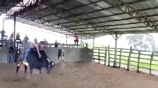 Rodeo Rider Jumps His Final Rodeo
