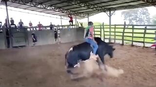 Rodeo Rider Jumps His Final Rodeo