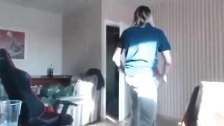 Russian Man Hits Girl In The Face, Another Man Intervenes