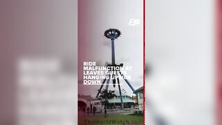 30 People Trapped Upside Down In Amusement Park