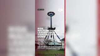 30 People Trapped Upside Down In Amusement Park