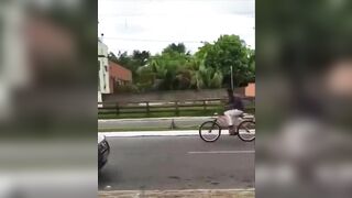 Disoriented Cyclist