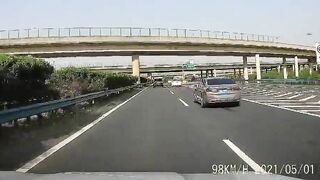Crashed Car Performing Stunts