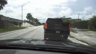 Dashcam Footage Shows The Suspect Driving At High Speed Before The Accident