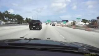 Dashcam Footage Shows The Suspect Driving At High Speed Before The Accident