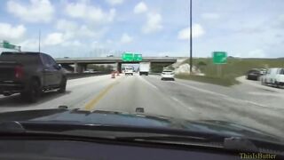 Dashcam Footage Shows The Suspect Driving At High Speed Before The Accident