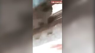 Idiot Near The Train