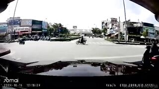 A Moped Driver Died On The Spot In Vietnam