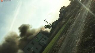 Japanese Military Helicopter Crashes Into Residential Area
