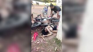 Leaving Her Breasts Exposed