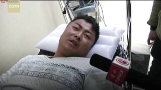 Man Trapped On Burning Power Pole