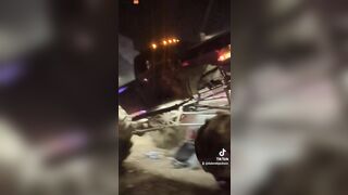 Man In Monster Truck Freaks Out, Crushes Cars And People