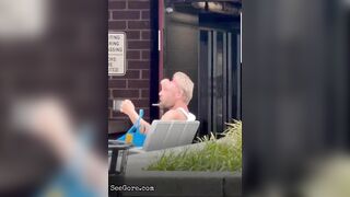 Man Scratches Open Wound