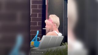 Man Scratches Open Wound