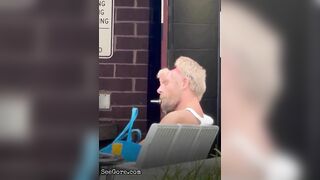 Man Scratches Open Wound