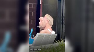 Man Scratches Open Wound