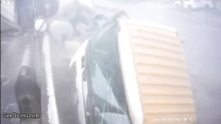 Man Escapes Fatal Truck Accident