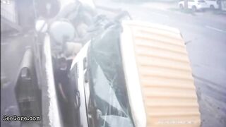 Man Escapes Fatal Truck Accident