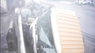 Man Escapes Fatal Truck Accident