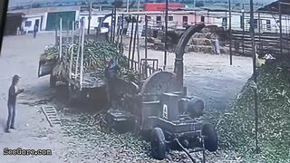 Man Falls Into Paper Shredder