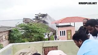 A Man Was Hit In The Head By Debris During Construction