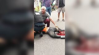 Man Breaks Leg In Accident