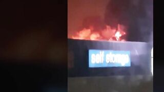 Huge Fireball Lights Up Sky As Fire Breaks Out In Paint Warehouse