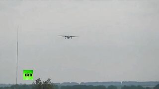 Moment An-26 Crashes While Landing In Russia