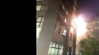 Shortly After The Fire Broke Out On The Fourth Floor Of Grenfell Tower