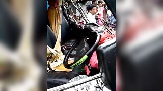 Motorcycle And Car Collision