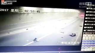 Motorcycle Evaporates After Collision With Car