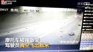 Motorcycle Evaporates After Collision With Car