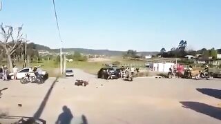 Motorcycle Racing Gone Wrong