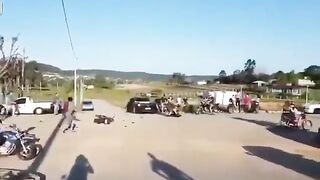 Motorcycle Racing Gone Wrong