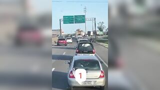 Motorcyclist Loses Head In Traffic Clash