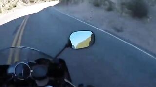 Motorcyclist Nearly Dies When Car Loses Control