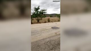 The Motorcyclist Was Thrown More Than 200 Meters